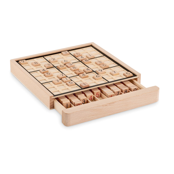 Jeu de plateau sudoku en bois