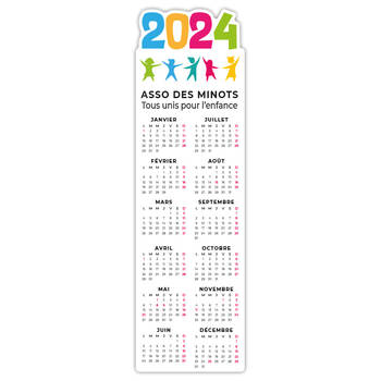 Calendrier 2024 Carton 2mm - Classique Mini - 24x32cm - C15