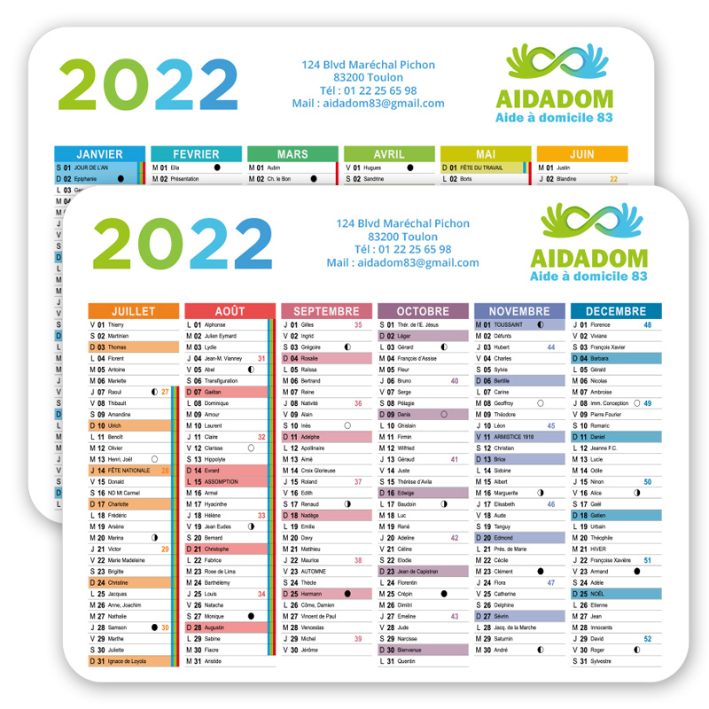 Calendrier personnalisé