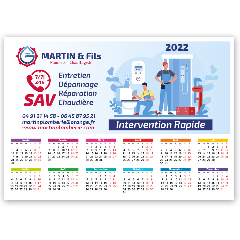 Calendrier personnalisé