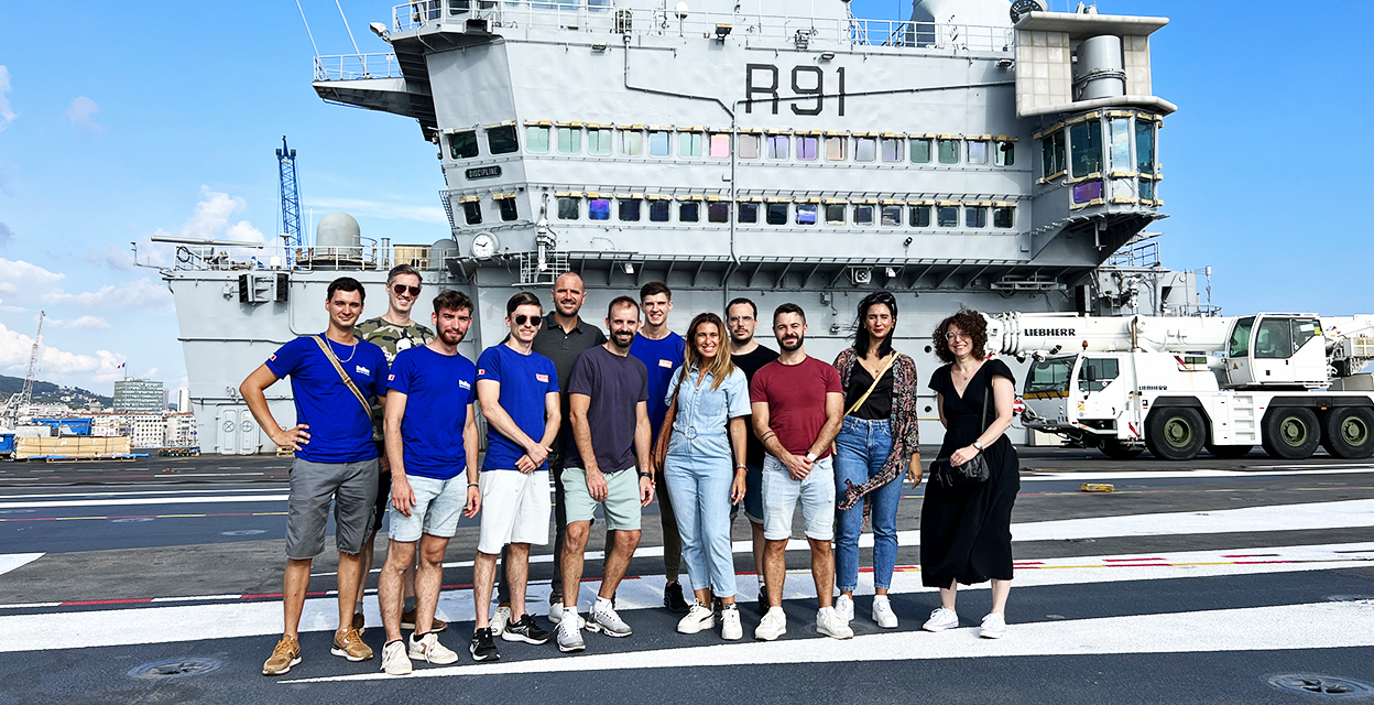 Immersion à Bord du Charles de Gaulle pour l’équipe Dullac