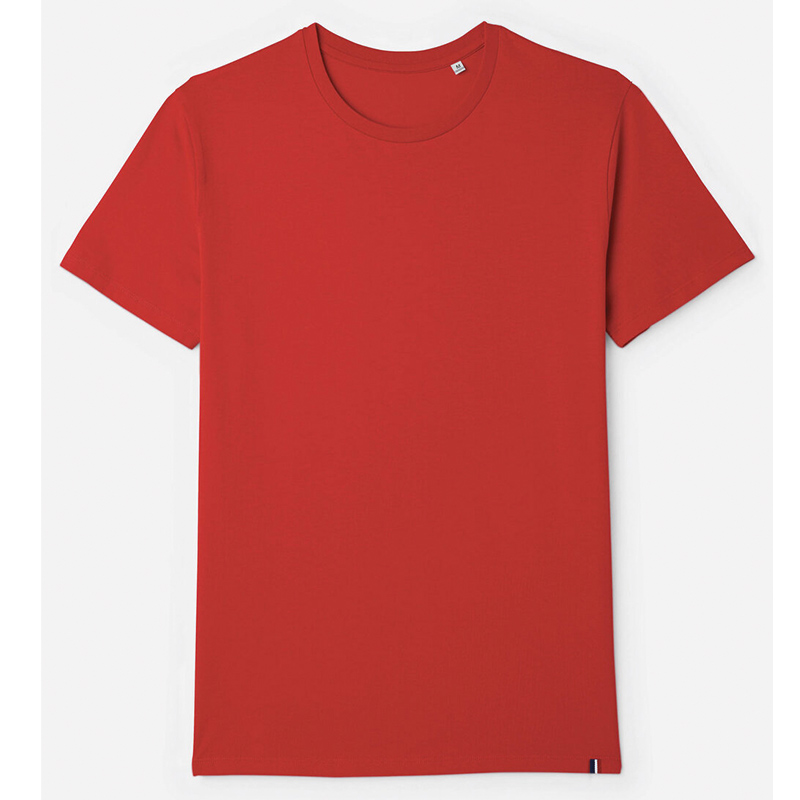 tee-shirt rouge made in france vierge