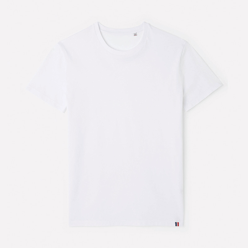 tee-shirt blanc made in france vierge