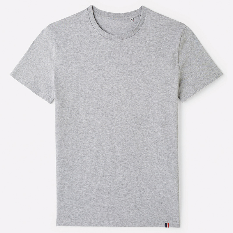 tee-shirt gris made in france vierge