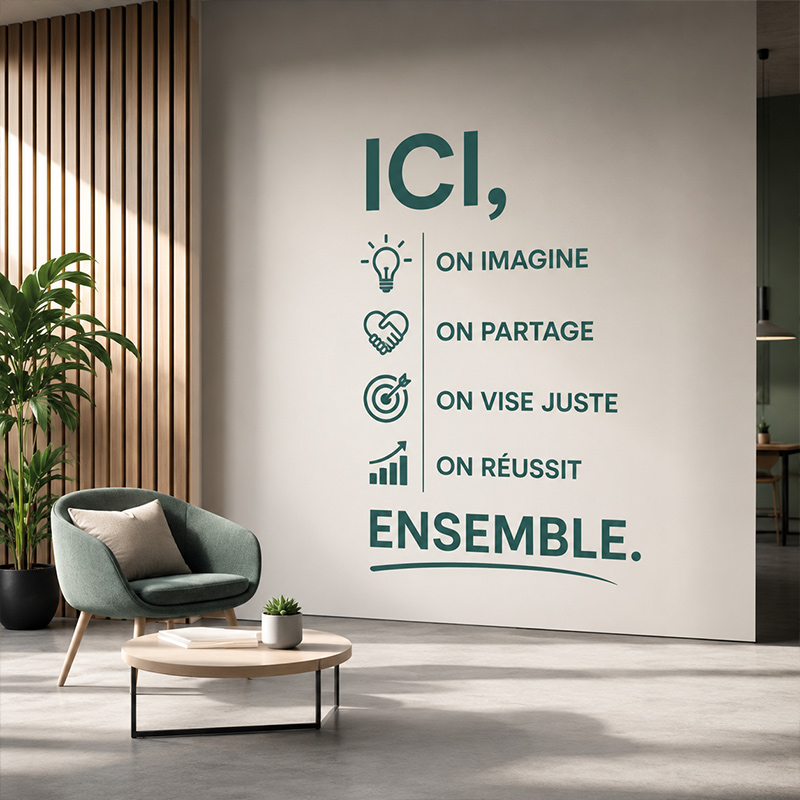 Adhésif sticker mural de décoration en intérieur
