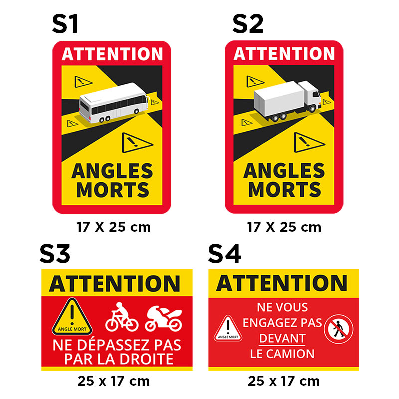 Accessoires arrière adhésifs pour miroir d'angle mort pour camion