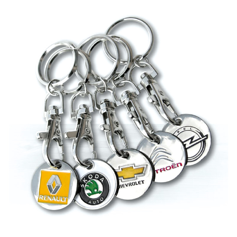 Porte-clefs jeton de caddie