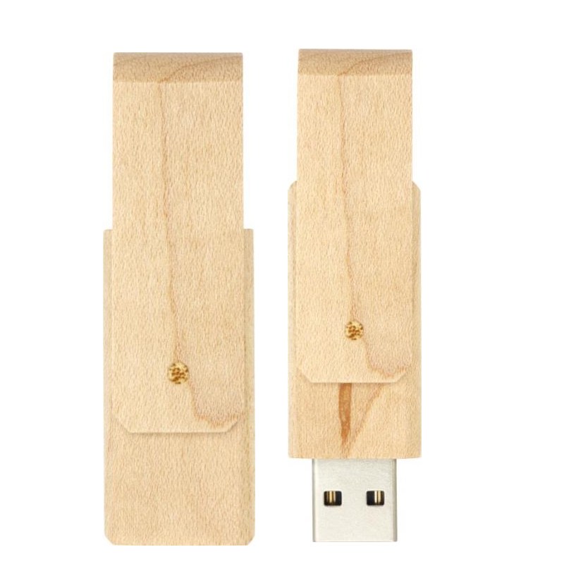 Clé usb carte personnalisée en bois écologique