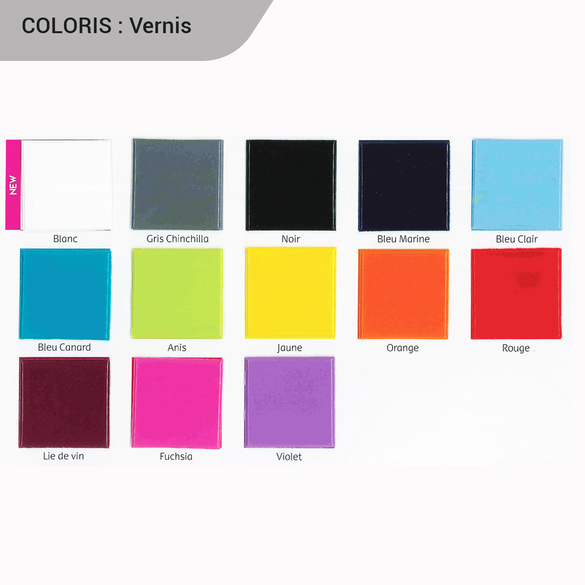 Coloris disponibles pour l'étui porte carte grise personnalisé publicitaire en gomme finition vernis