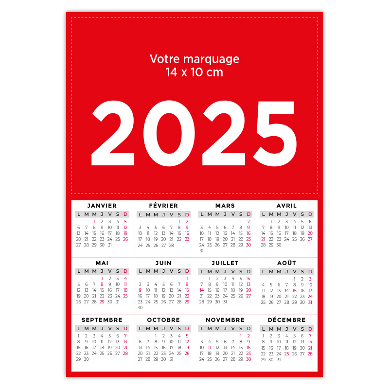 Calendrier 2024 Magnet - Color - 21x14,85cm - M31