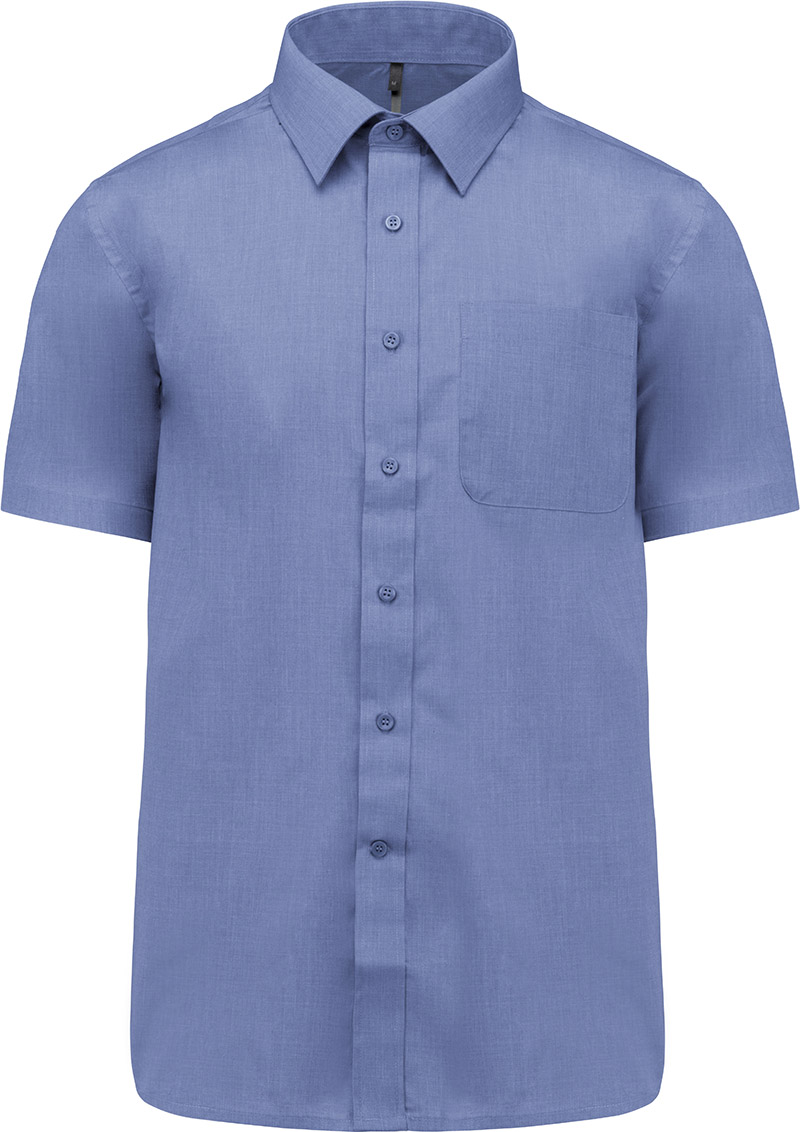 Chemise Business manches courtes Homme brodée personnalisée coton