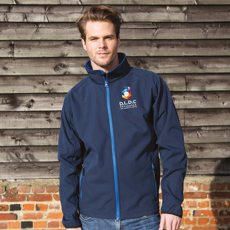 Veste Softshell Personnalisable Homme | Imperméable, Coupe-vent | Cyclisme, Travail, Outdoor