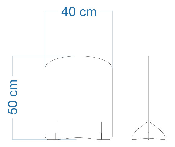 schema hygiaphone anti covid-19 en plexiglas