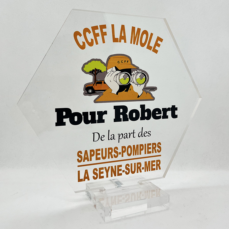 trophée plexiglas festival